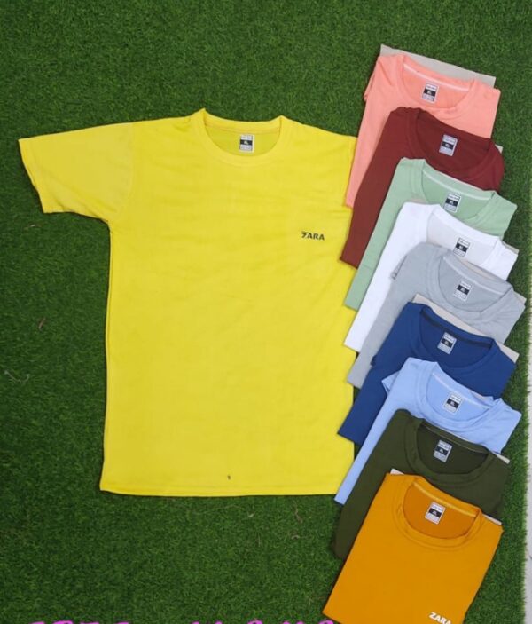 Men Printed Round Neck Polyester Multicolour T-Shirt - Image 5